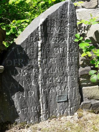 Gedenken auf Berg Sion, Vallendar-Schönstatt; Foto: Ricarda Schlenke